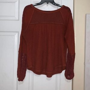 Burgundy sweater